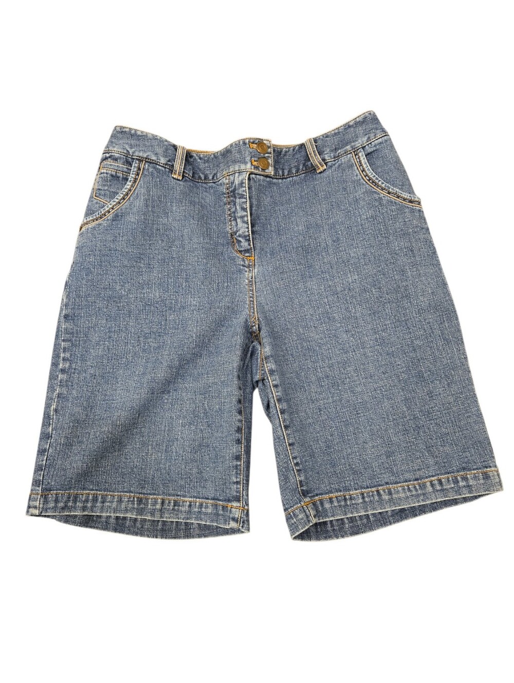 Croft & Barrow Womens Blue Jeans Stretch Shorts Size 12